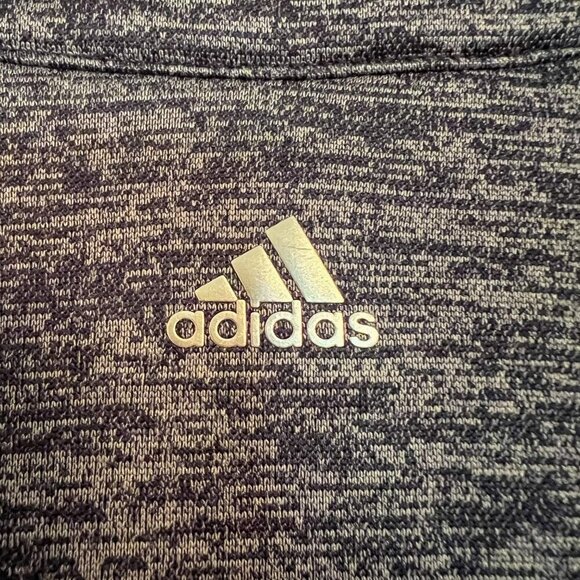 Adidas Women's Golf Brushed Terry Heather Quarter-Zip Pullover Size M - Picture 7 of 7